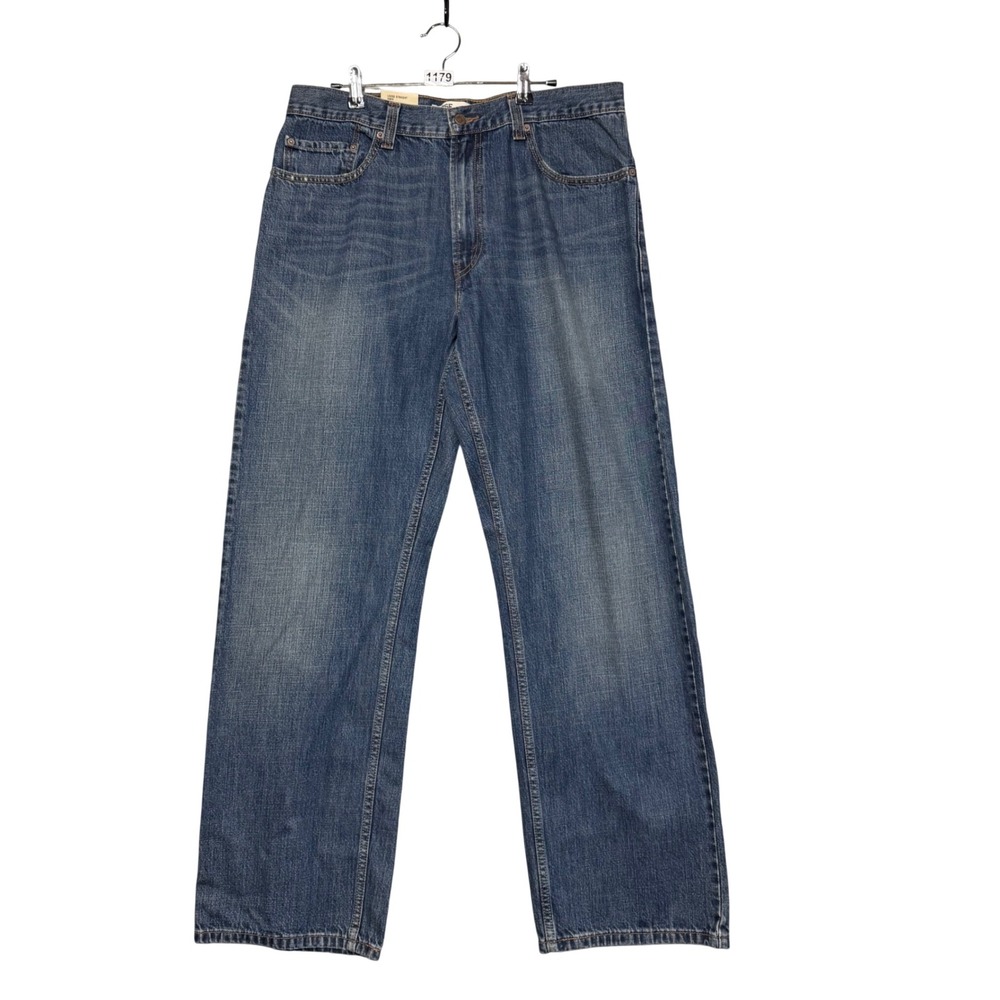 New Levi's 569 Loose Straight Jeans Mens 34x34 Blue Denim NWT Relaxed Fit